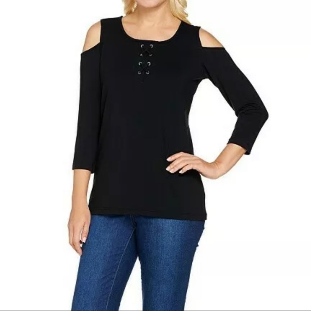 cold shoulder top susan graver weekend